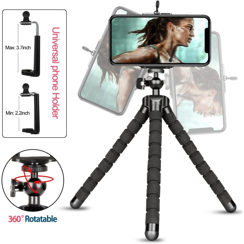 Flexible Tripod Supplier - Sponge Octopus Phone Holder Flexible Tripod for Mobile Phone Camera