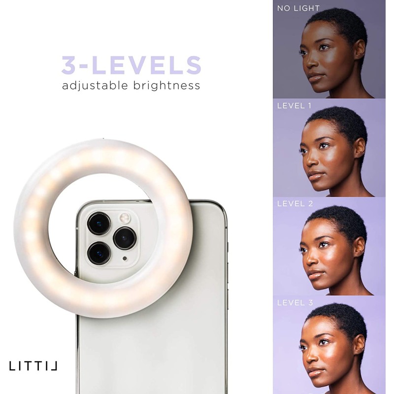 Selfie Ring Light Manufacturer - New LED Ring Light USB Rechargeable 40 LED 3-Level Brightness