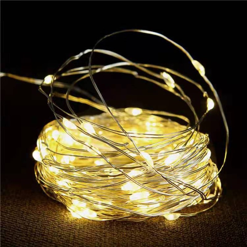Solar String Lights Supplier - Outdoor 100 LED Fairy Lamps 8 Modes Copper Wire Lights Park