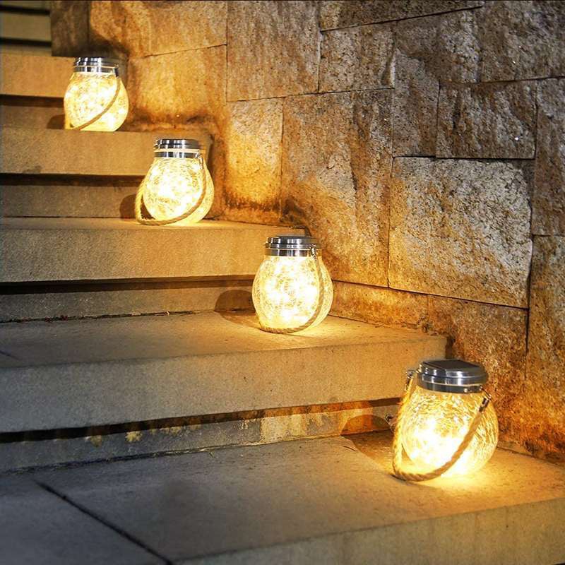 Cracked Lamp Supplier - Solar Cracked Glass Wishing Lamp Landscape Garden Waterproof Night Light