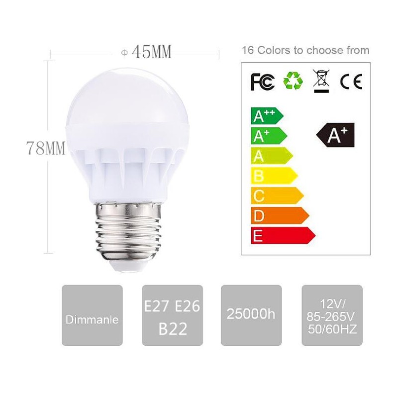 Smart LED Lamp Manufacturer - E27 Smart Colorful Music Bulb with Remote Control Indoor Lighting