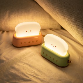 Toast Night Light Manufacturer - Timer Rechargeable Smile Face Toast Bread Cute Bedroom Light
