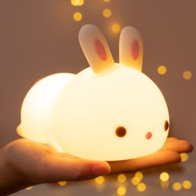 Rabbit Night Light Manufacturer - Rechargeable Touch Sensor Rabbit Remote Control Silicone Lamp