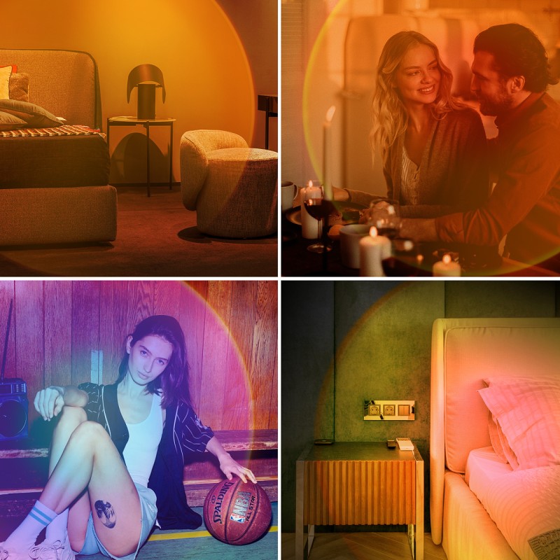 Sunset Projector Supplier - New Product Aluminum Alloy Sunset Projector Lamp LED Projection Light