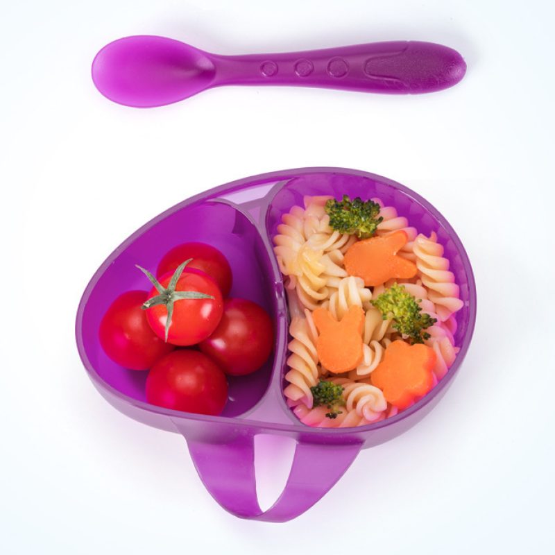 Baby Food Bowl Supplier - Divided with Spoon PP Set