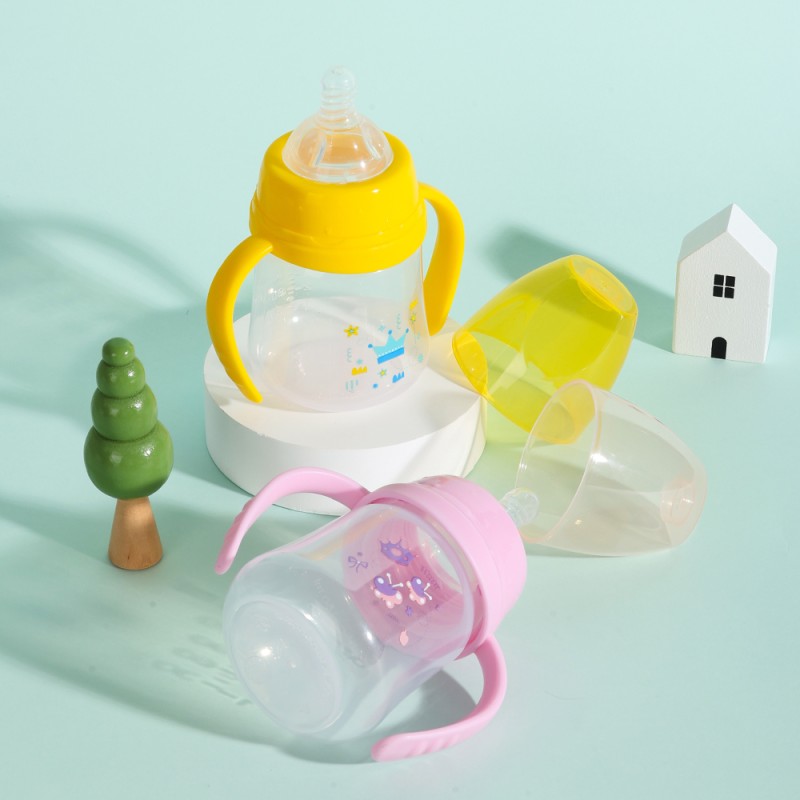 Baby Milk Bottle Supplier - Mini 150ml Food Grade Handle
