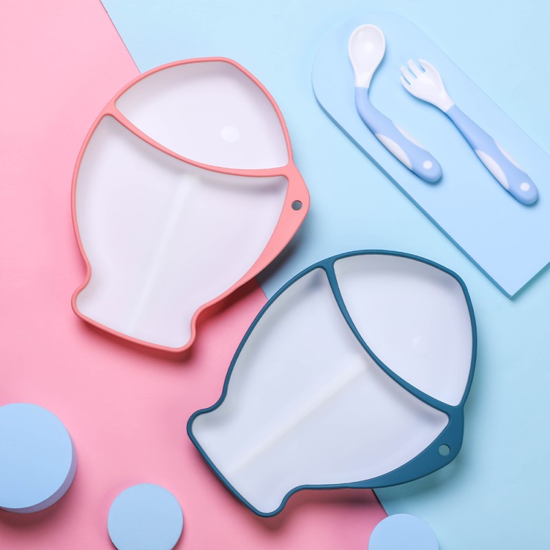 Baby Suction Bowl Factory - Fish Shape Silicone Plate