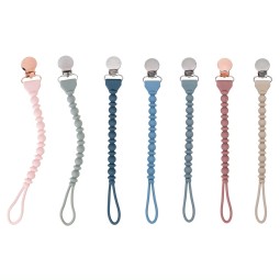Pacifier Holder Supplier - Adjustable Silicone Chain Clip