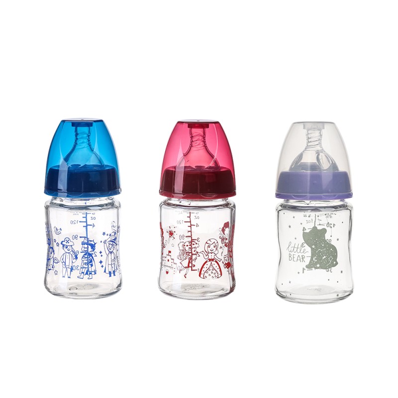 Glass Feeding Bottle Factory - 150ml BPA Free Wide Mouth