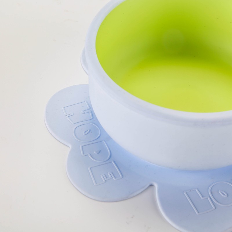 Baby Food Bowl Supplier - One Piece Silicone Drop Proof