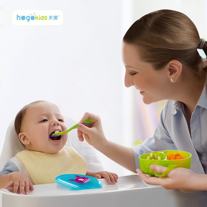 Baby Food Bowl Supplier - Divided with Spoon PP Set