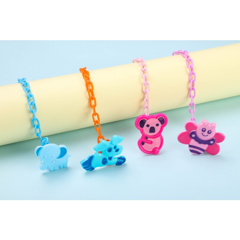 Pacifier Holder Factory - Neutral Animal Pattern Clip