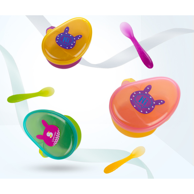 Baby Food Bowl Supplier - Divided with Spoon PP Set