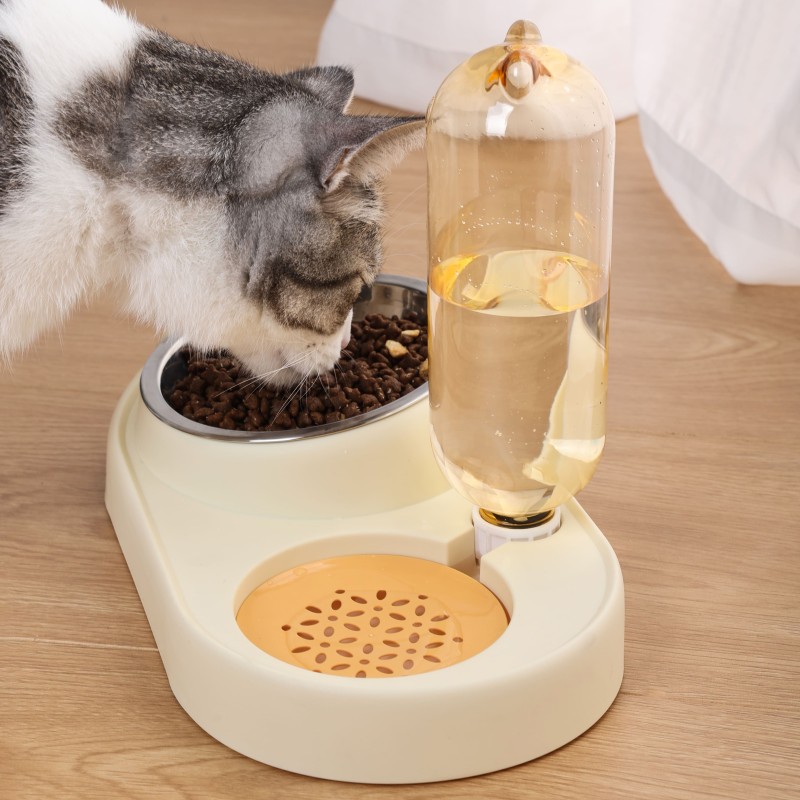 Pet Feeder Set Supplier - Automatic Elevated Tilted