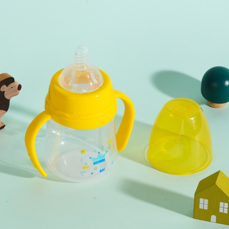 Baby Milk Bottle Supplier - Mini 150ml Food Grade Handle