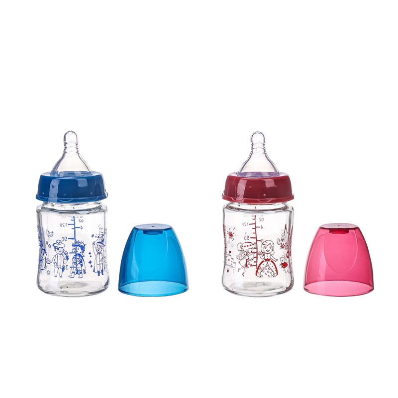 Glass Feeding Bottle Factory - 150ml BPA Free Wide Mouth