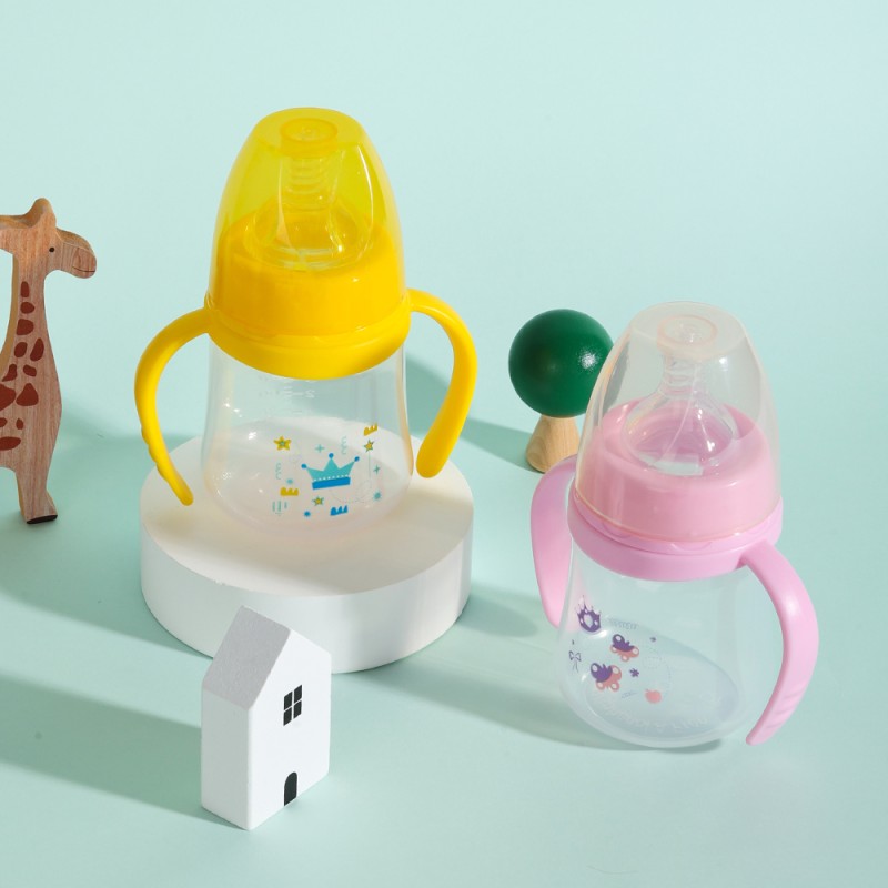 Baby Milk Bottle Supplier - Mini 150ml Food Grade Handle