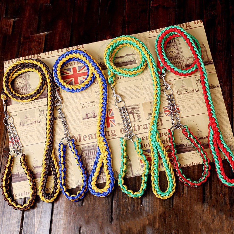 Rope Dog Leash Factory - Wholesale Eight Strand Round Rope Dog Walking Strong Durable Reflective