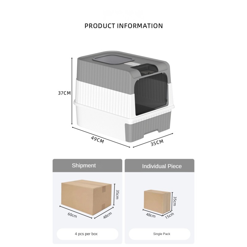 Automatic Litter Box Factory - Hot Sale Wholesale Extra-large Automatic Drawer Enclosed Sterilization