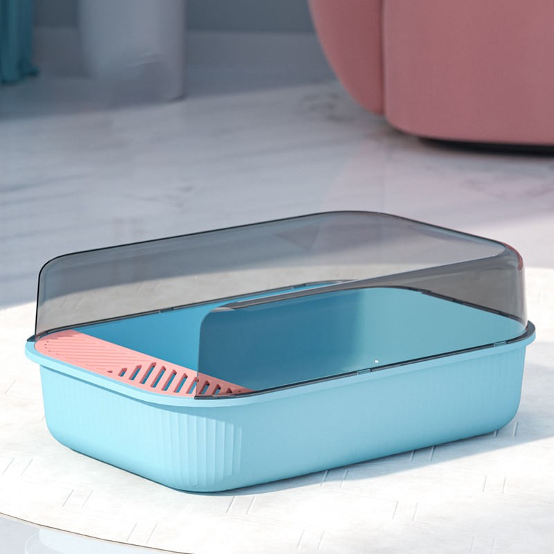 Modern Litter Box Supplier - Wholesale Modern Design Novel Style Plastic Semi-Closed Removable Box