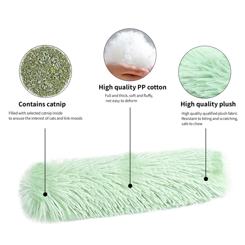 Plush Cat Toy Manufacturer - Manufacturer Wholesale Durable Plush Pet Toys Catnip Sleeping Pillow