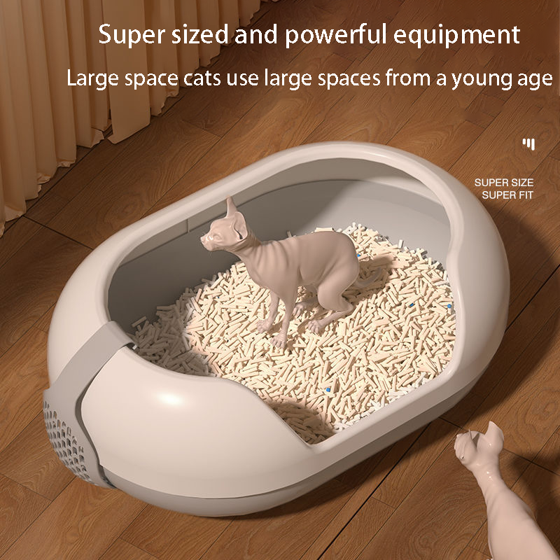 Capsule Litter Box Supplier - Factory Supplier New Capsule Oversized Semi-enclosed PP Material Box