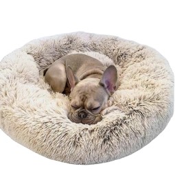 Round Pet Bed Manufacturer - Manufacturer Wholesale Custom Round Shape Plush Soft Non-Slip Bed