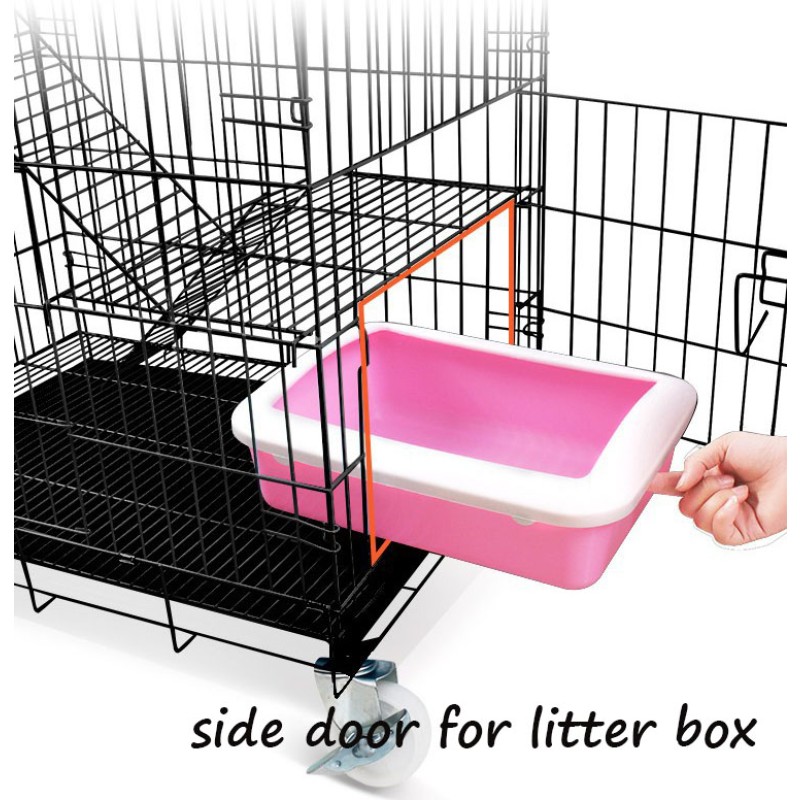 Pet Cage Factory - Hot Selling Wholesale Multi-layer Metal Wire Cage on Wheels Home Use