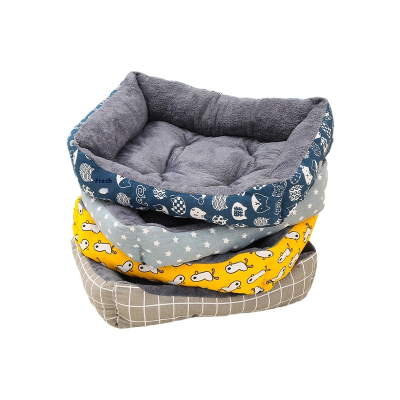 Pet Dog House Manufacturer - Wholesale Pet Dog House All-Season Warm Square Mat Cat Nest Bed