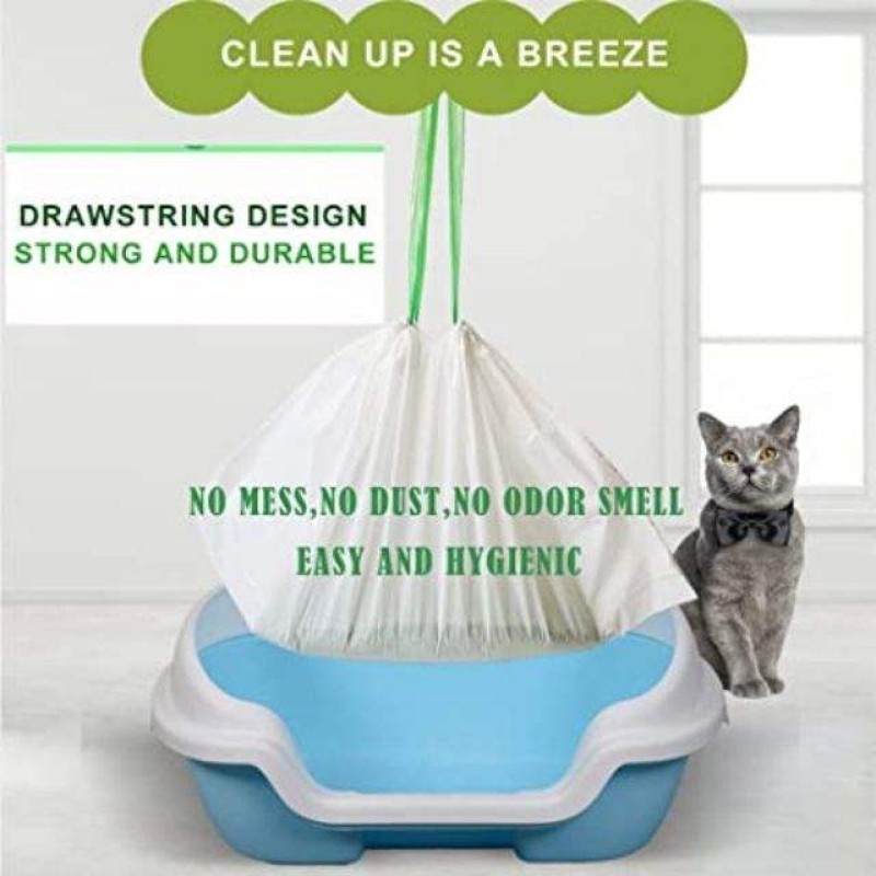 Biodegradable Bag Manufacturer - Compostable Waterproof Customized Drawstring Litter Bag