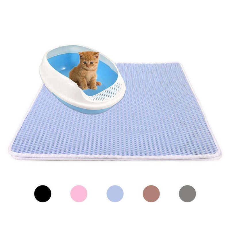 Litter Mat Supplier - Custom Detachable Waterproof Double Layer Eco Friendly Litter Trapper Mat