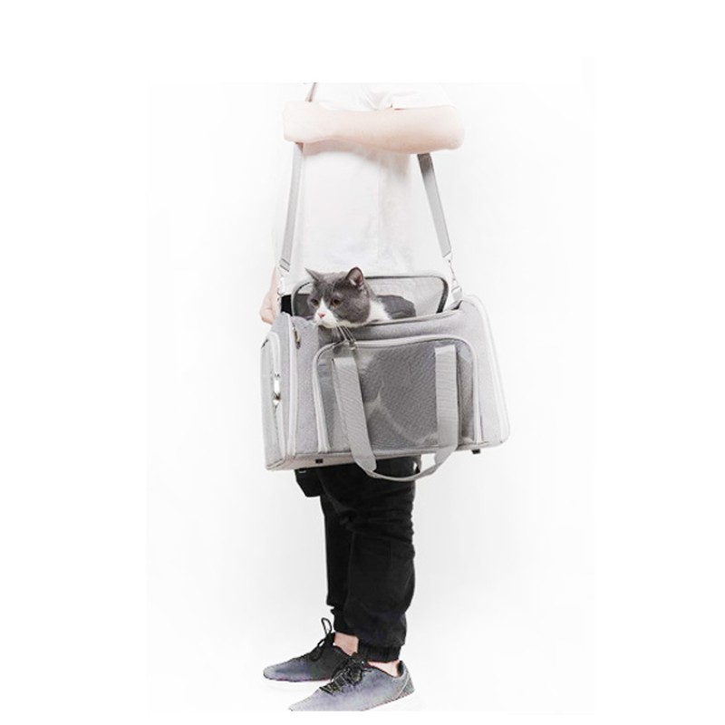 Pet Carrier Bag Supplier - Car Travel Accessories Folding Fabric Airline Approved Carrier