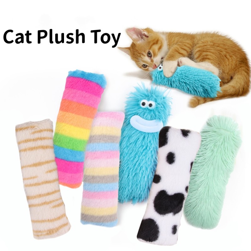Plush Cat Toy Manufacturer - Manufacturer Wholesale Durable Plush Pet Toys Catnip Sleeping Pillow