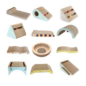 Round Scratcher Supplier - Popular Wholesales Recyclable Round Circular Folding Corrugated Board