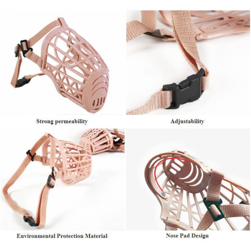 Dog Muzzle Factory - Wholesale Pet Adjustable Soft Comfortable Breathable Anti-Bite Muzzle