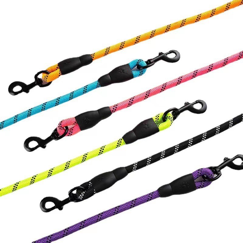 Luxury Dog Leash Supplier - Wholesale Luxury Strong Dog Leashes Nylon Rope Collar Heavy Duty
