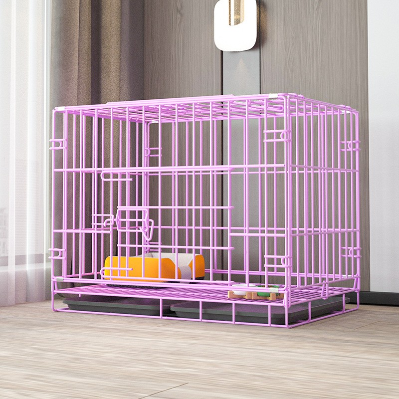 Folding Dog Crate Factory - Wholesale Factory Foldable Collapsible Wired Metal Stacked Dog Crate