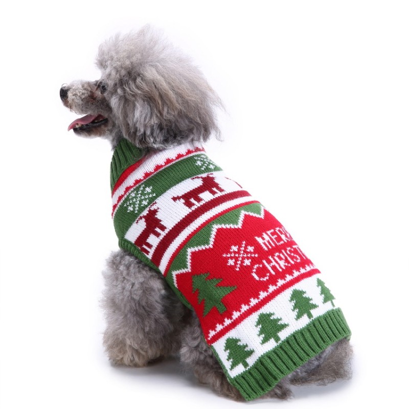 Pet Christmas Sweater Supplier - Wholesale Pet Christmas Decorations Winter Apparel Sweater