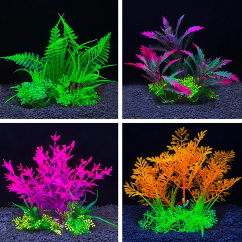 Aquarium Decoration Manufacturer - Hot Sale Colorful Plastic Seaweed Fish Tank Decor