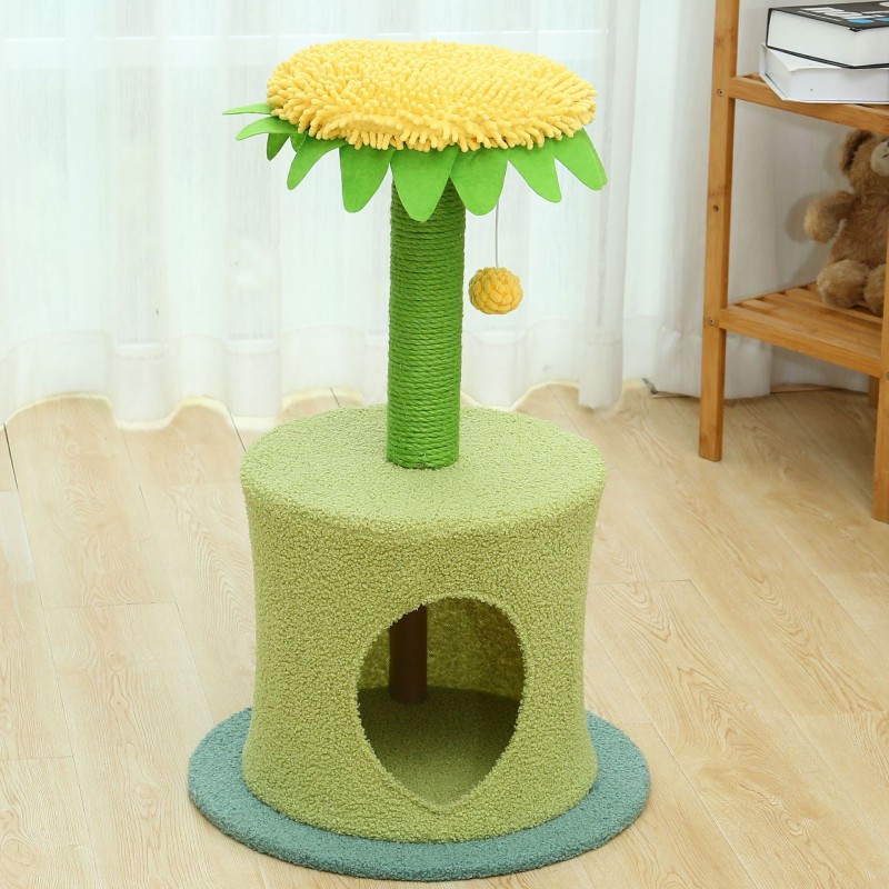 Sunflower Cat Tree Manufacturer - Manufacture Sale High Quality Fashion Luxury Sunflower Cat Tower