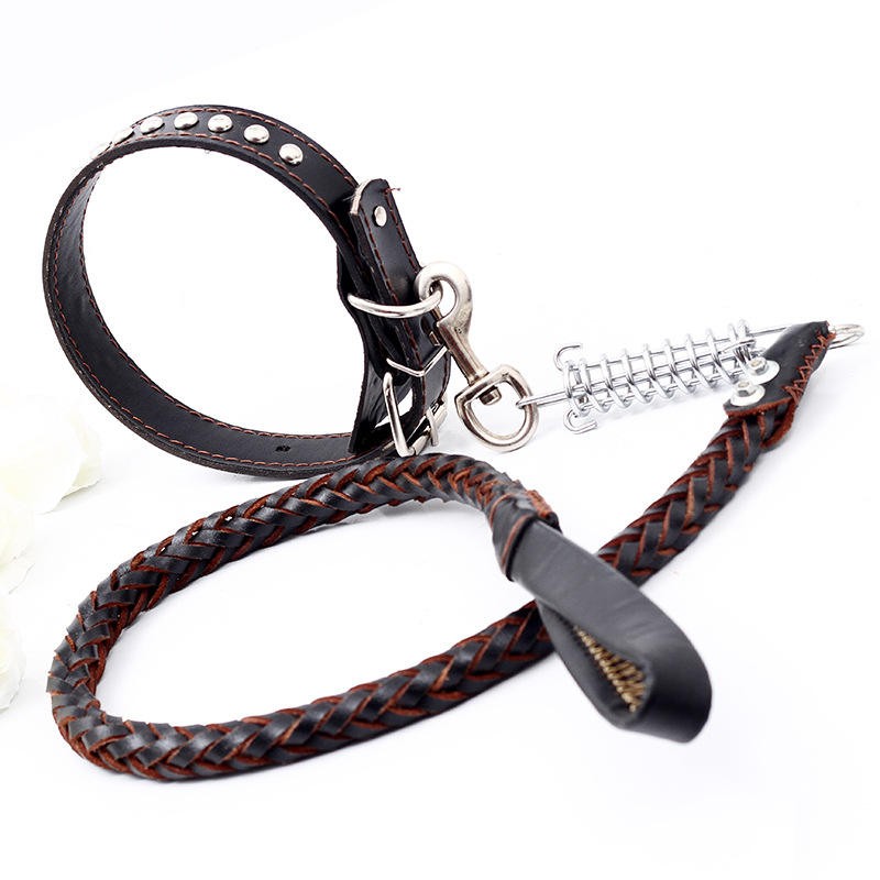 Braided Leather Collar Manufacturer - Wholesale High Quality Popular Leather Adjustable Braided Collar