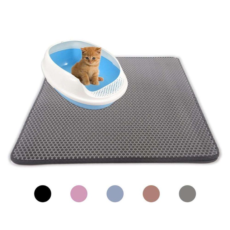 Litter Mat Supplier - Custom Detachable Waterproof Double Layer Eco Friendly Litter Trapper Mat