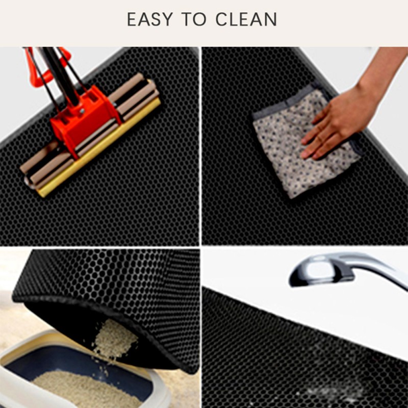 EVA Litter Pad Factory - Pet Eva Double-layer Litter Pad Durable Waterproof Auto Box Trapper