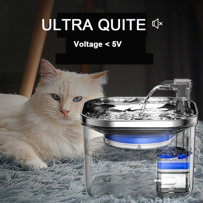 Automatic Water Fountain Supplier - Automatic Pet Drinking Feeder Eco-Friendly OEM Custom Fountain