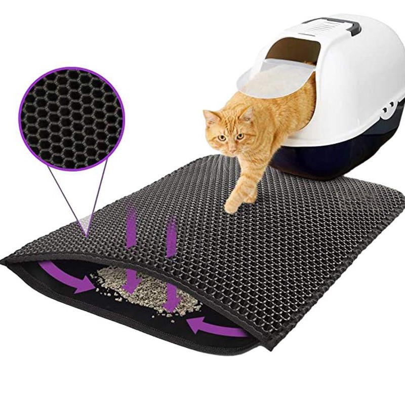 EVA Litter Pad Factory - Pet Eva Double-layer Litter Pad Durable Waterproof Auto Box Trapper