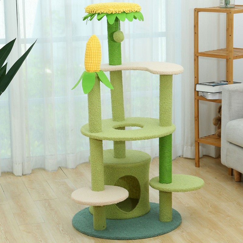 Sunflower Cat Tree Manufacturer - Manufacture Sale High Quality Fashion Luxury Sunflower Cat Tower