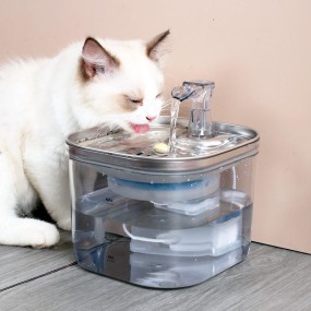 Automatic Water Fountain Supplier - Automatic Pet Drinking Feeder Eco-Friendly OEM Custom Fountain