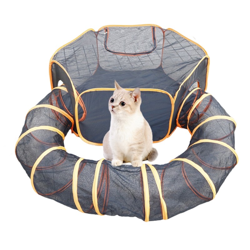 Pet Play Tent Factory - Tent with Tunnel Outdoor Enclosures Portable Playpen Indoor Play