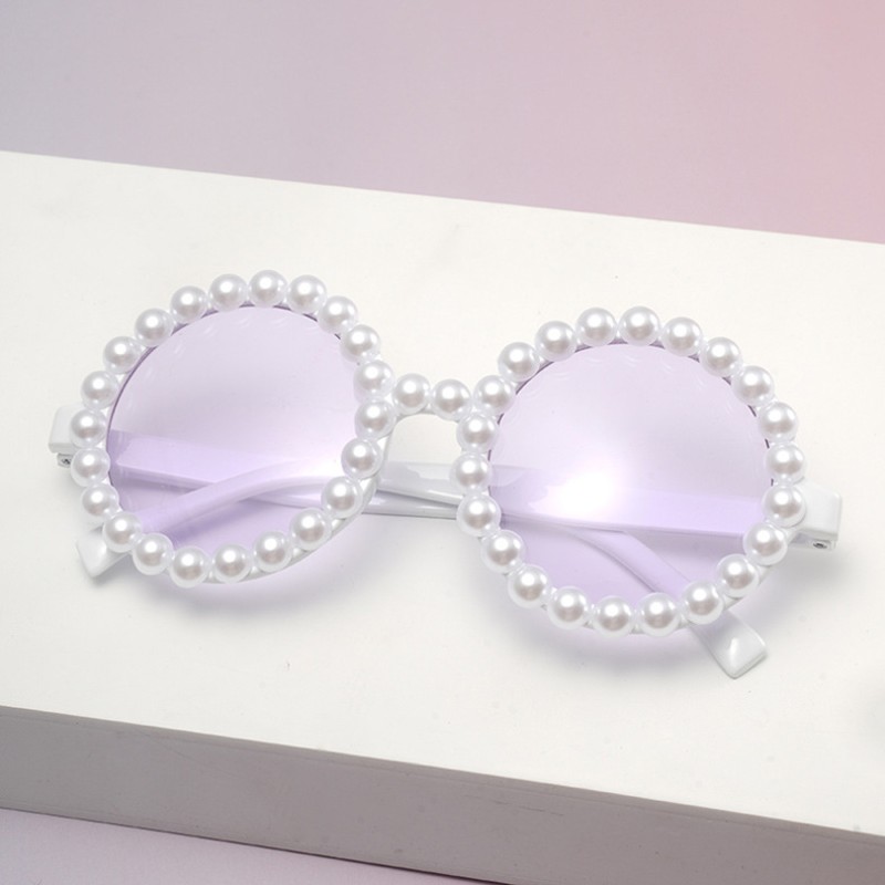 Pet Glasses Manufacturer - Luxury Pearl Embellished Dog Goggles Adjustable Fit Costume Parties