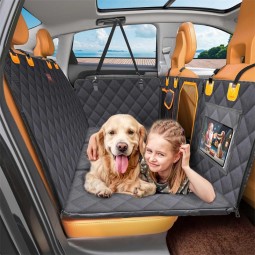 Car Seat Mat Supplier - 100% Waterproof Oxford Hard Bottom Board Dog Car Seat Mat for Backseat